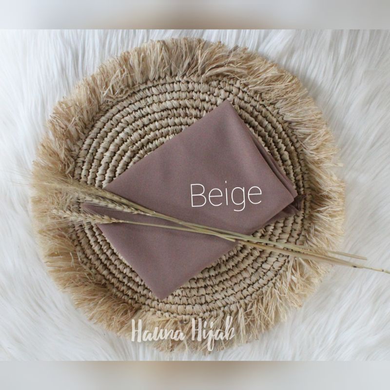 Khimar jumbo 2 layar/segiempat instan jumbo-Beige 2jb