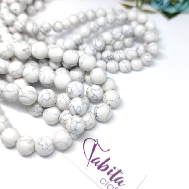 Manik Batu Phyrus White/Pirus Putih 8mm 10mm
