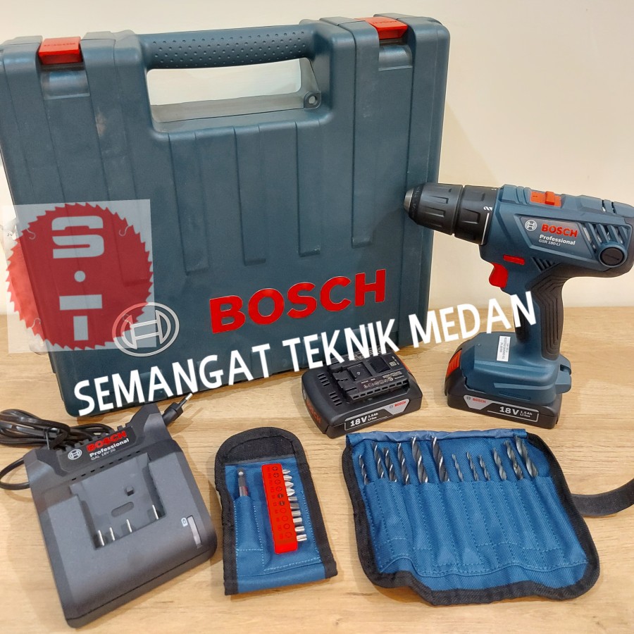 GSR180-LI MESIN CORDLESS DRILL DRIVER BOR BATERAI 18V BOSCH GSR 180 LI