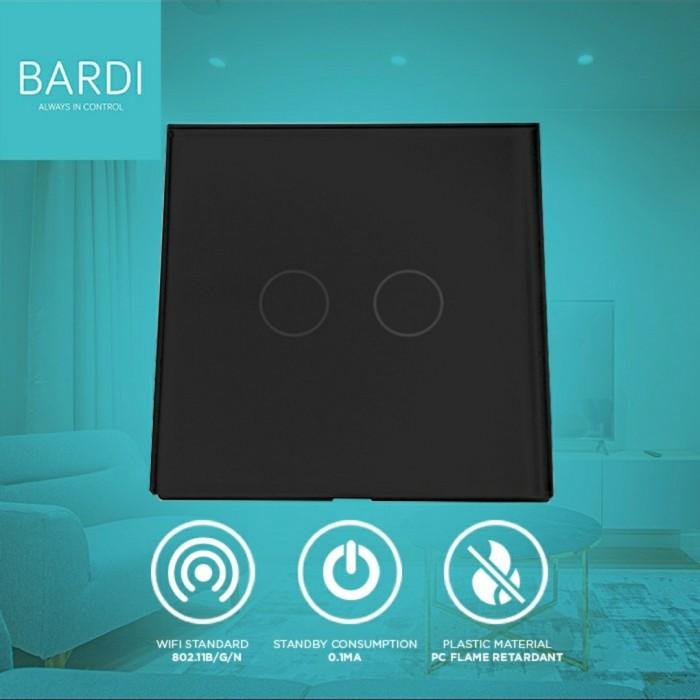 Saklar Bardi Smart Wall Switch 2 Gang Wifi Eu/Saklar Bardi 2 Gang Wifi