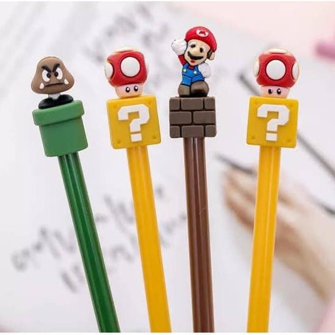 

Pulpen Karakter Super Mario Bros ( lusinan / 12 pulpen )