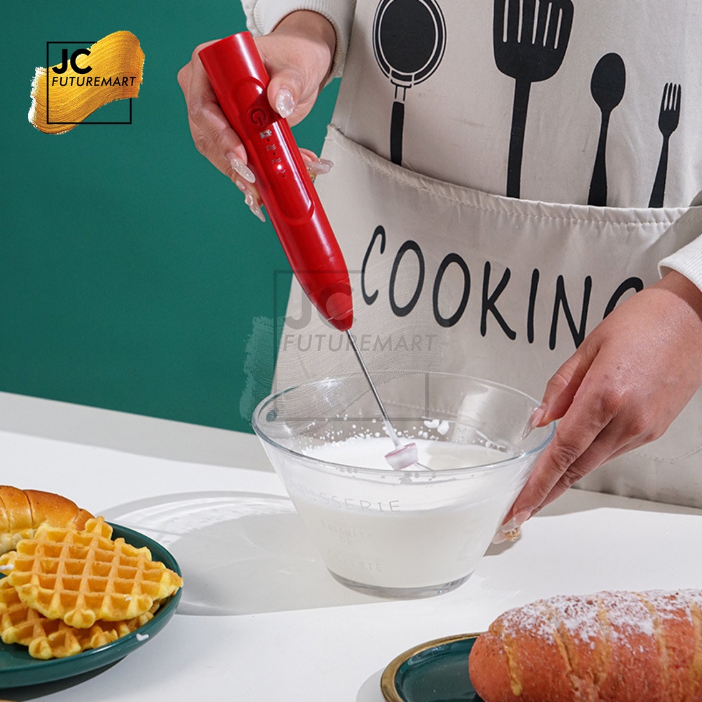 MILK FROTHER 3 WHISK RECHARGEABLE / EGG MIXER PENGOCOK TELUR DAN SUSU