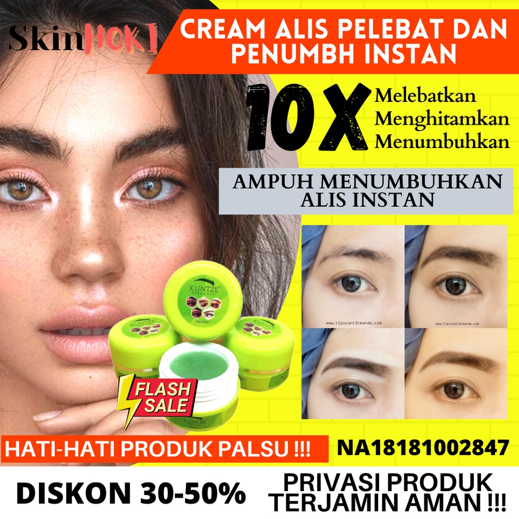 PENUMBUH ALIS BOTAK PENEBAL ALIS KUNTZE CREAM ALIS PELEBAT BULU MATA BPOM ORIGINAL