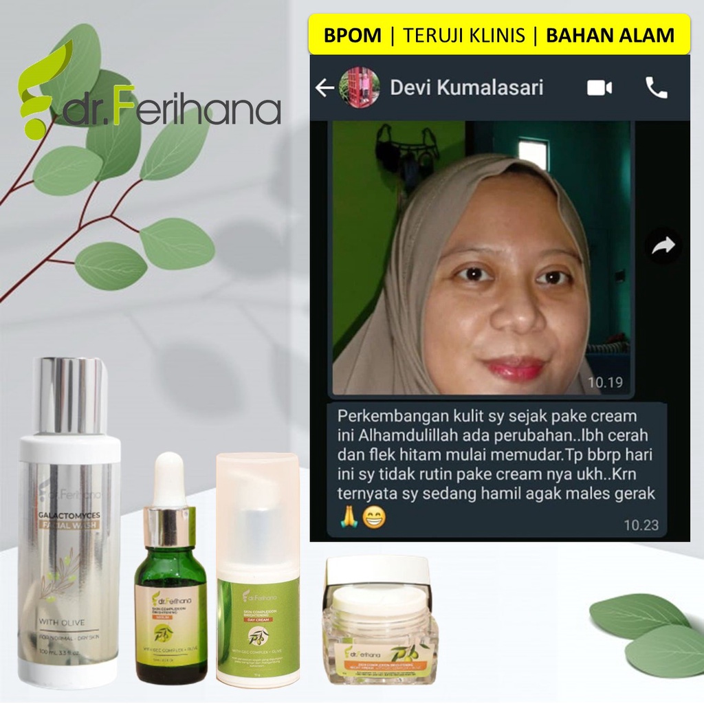KRIM PAGI - SKIN COMPLEXION BRIGHTENING DAY CREAM (PREMIUM TRANSLUCENT DAILY DAY CREAM DR. FERIHANA)