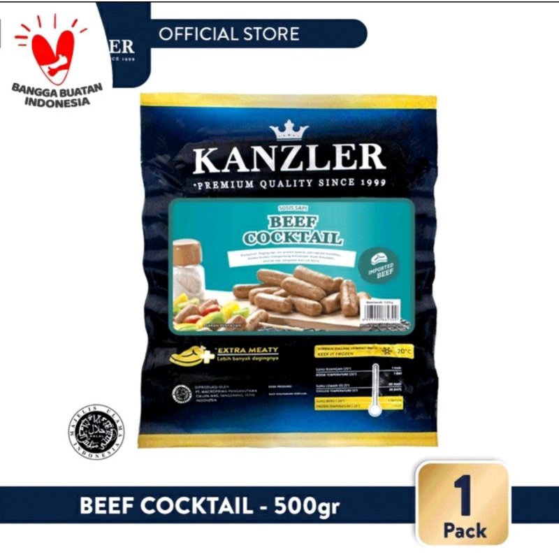

Sosis Kanzler Cocktail Sapi 500gr