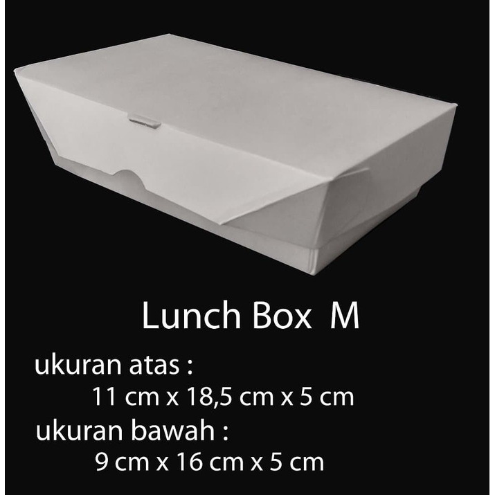 

34Rs65R6 Paper Box Lunch Ukuran M - Paper Box Kertas - Paper Take Away 6Etge575