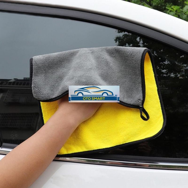 Kain Lap Mobil Microfiber Car Universal Serbaguna 2Sisi Tebal  Lap Motor Mobil Meja Kaca