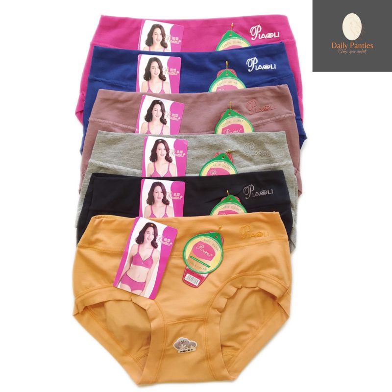 (6pcs) Celana dalam Wanita Piaoli / Cd Premium Quality Piaoli 1608