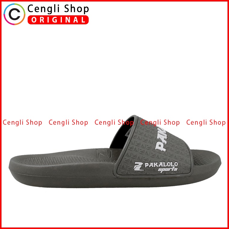 SANDAL SLIDE PAKALOLO PRIA ORIGINAL CASUAL BRANDED ASLI ABU-ABU PB25