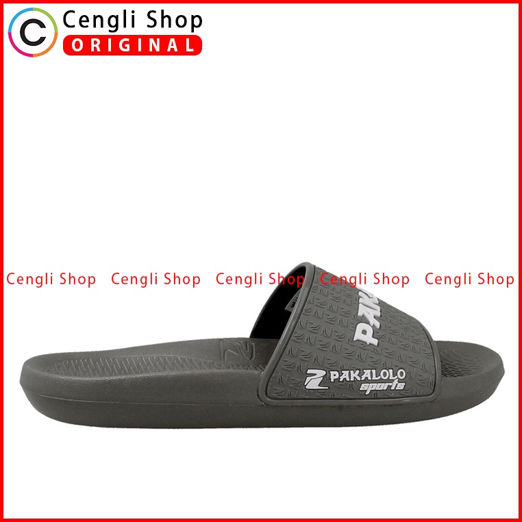 SANDAL SLIDE PAKALOLO PRIA ORIGINAL CASUAL BRANDED ASLI ABU-ABU PB25