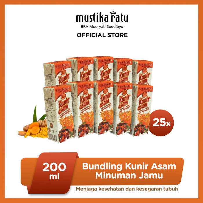 

[Mustika Ratu] Minuman Kunir Asem 200 ml Minuman Jamu 1 Karton (25pcs) (BERKUALITAS)
