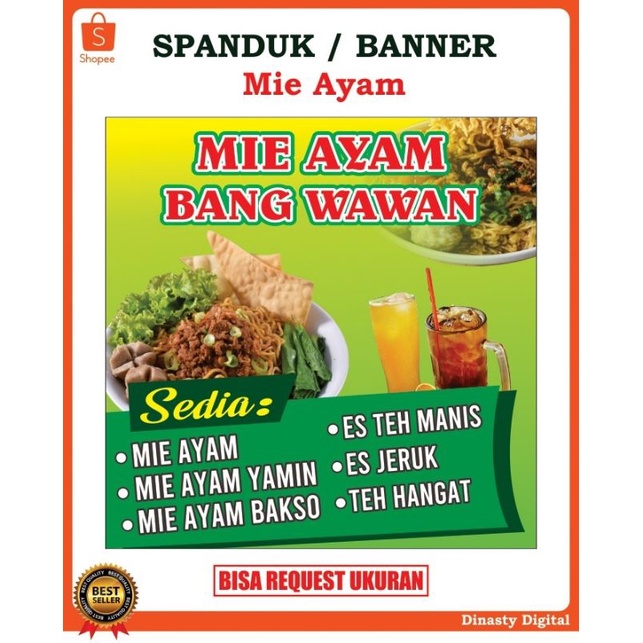 Spanduk Mie ayam murah