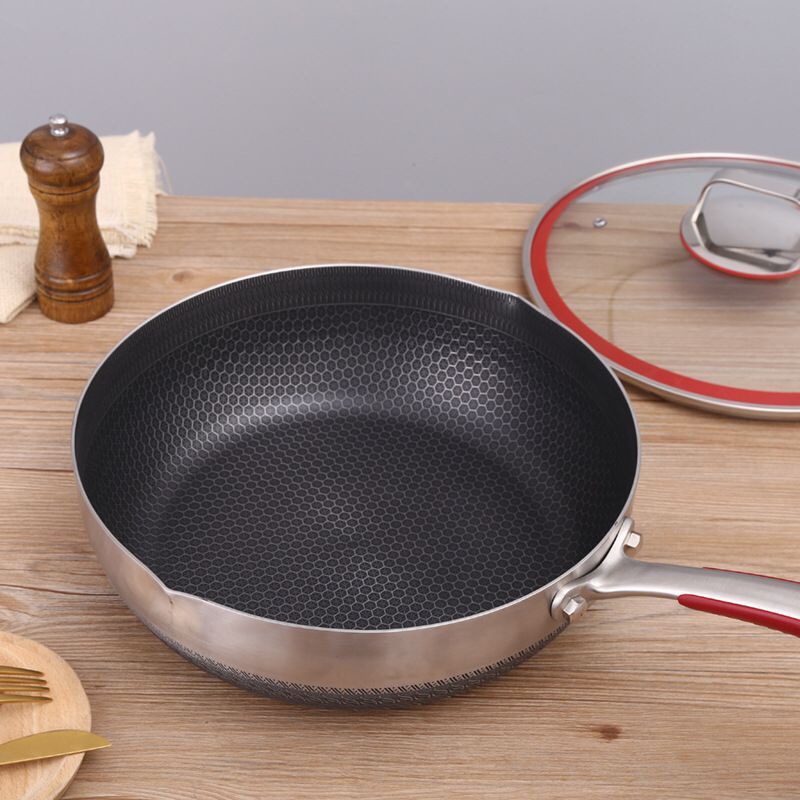 [ME] Wajan 316 Stainless Steel / Wok Pan Honeycomb Anti Gores
