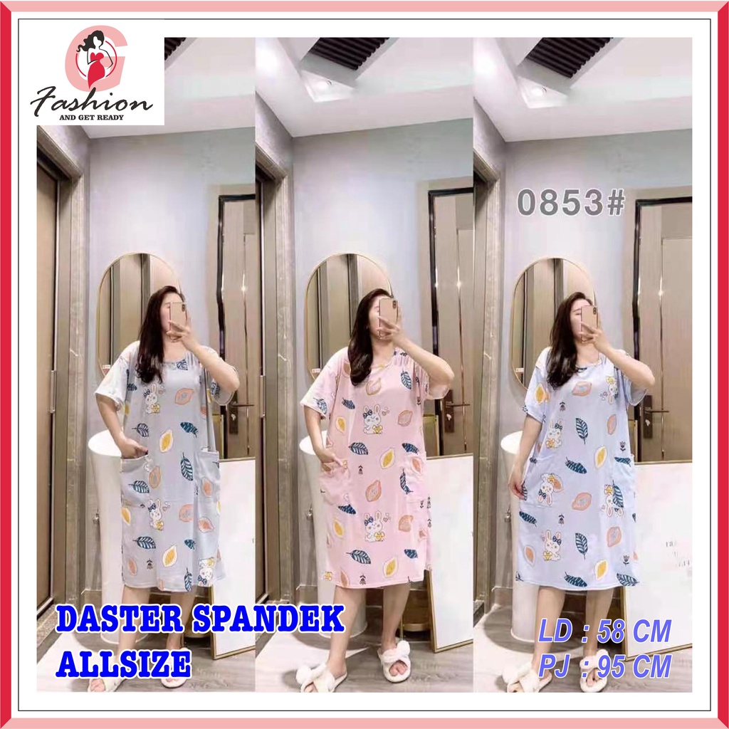 DASTER SPANDEK IMPORT PASTEL / BAJU TIDUR SPANDEK FIT TO XL