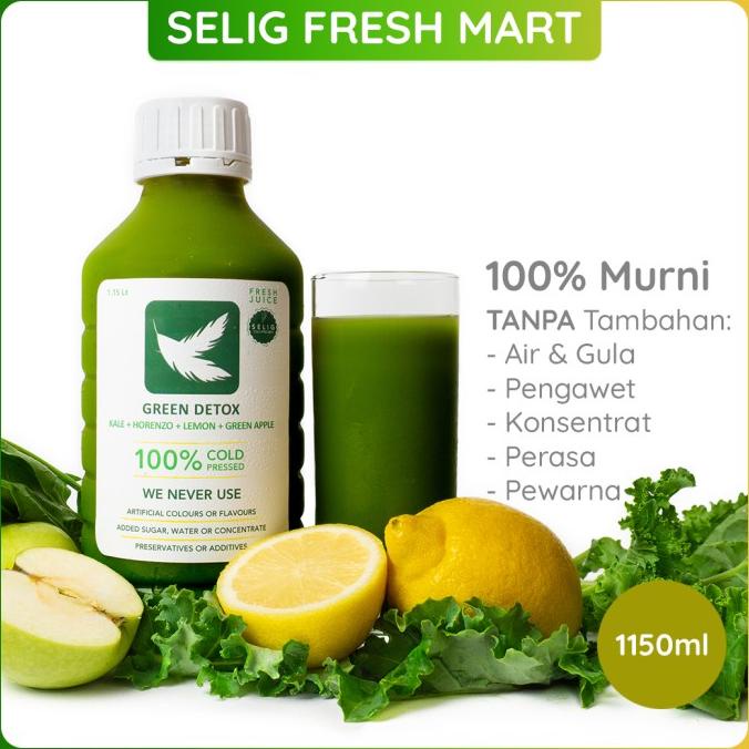 

TERBARU Jus Detox Kale, Lemon, & Apel Cold Pressed - Selig Fresh Mart 1150ml/MINUMAN COLLAGEN/MINUMAN YOYIC/MINUMAN DIET/MINUMAN PEMUTIH BADAN/MINUMAN KOREA/MINUMAN KEMASAN/MINUMAN KALENG/MINUMAN KOTAK/MINUMAN SEHAT HERBAL/MINUMAN SEHAT UNTUK