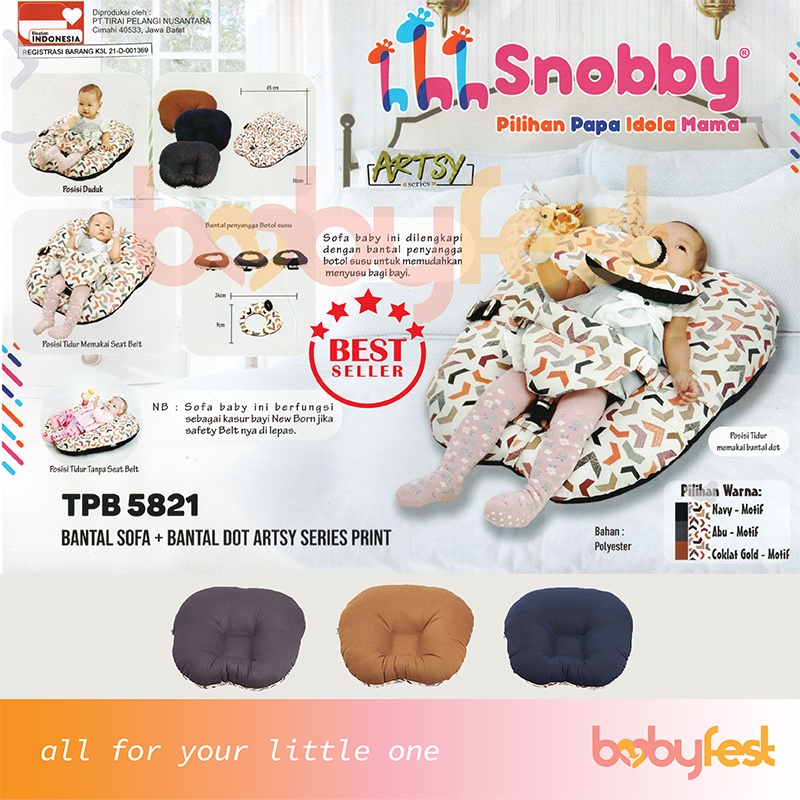 Aneka Bantal Dot Sofa Bayi Snobby Artsy Series TPB5821 Flamingo TPB5233