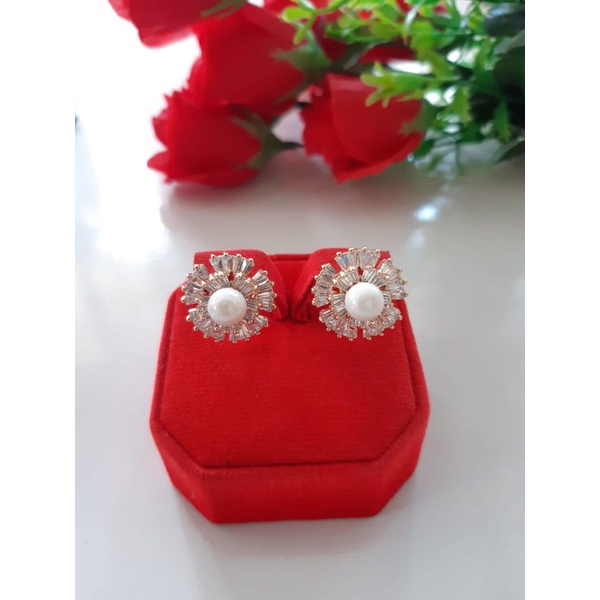 ANTING GIWANG MUTIARA AIR TAWAR LOMBOK ANTING TUSUK MUTIARA TAWAR ASLI ANTING ANTI KARAT