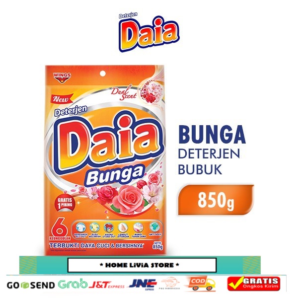 DAIA Deterjen Bubuk Bunga 850 gr