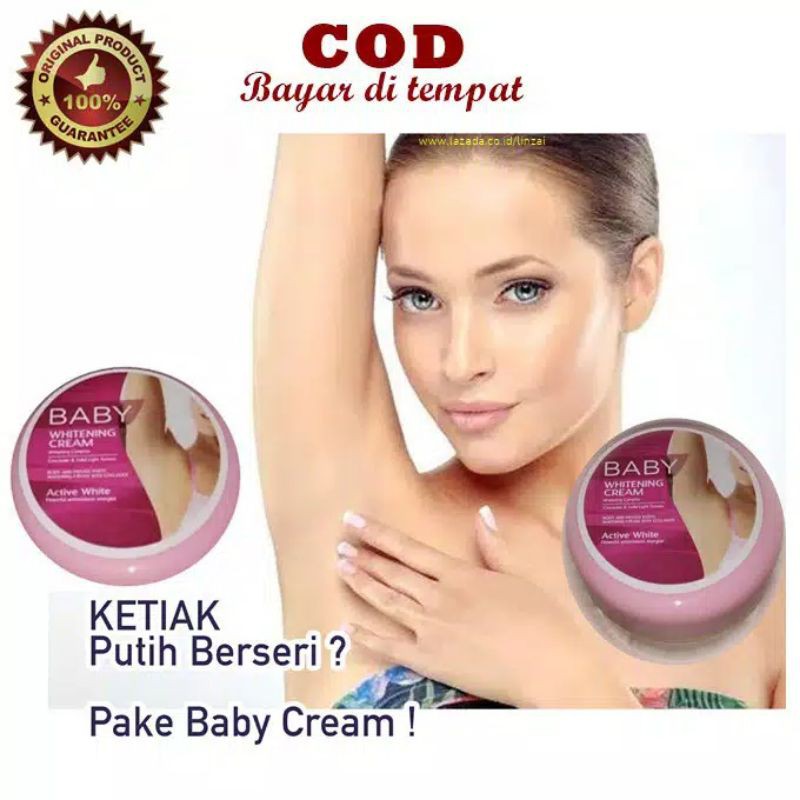 [ORIGINAL] Baby Whitening Cream - Pemutih Ketiak, Leher dan Selangkangan