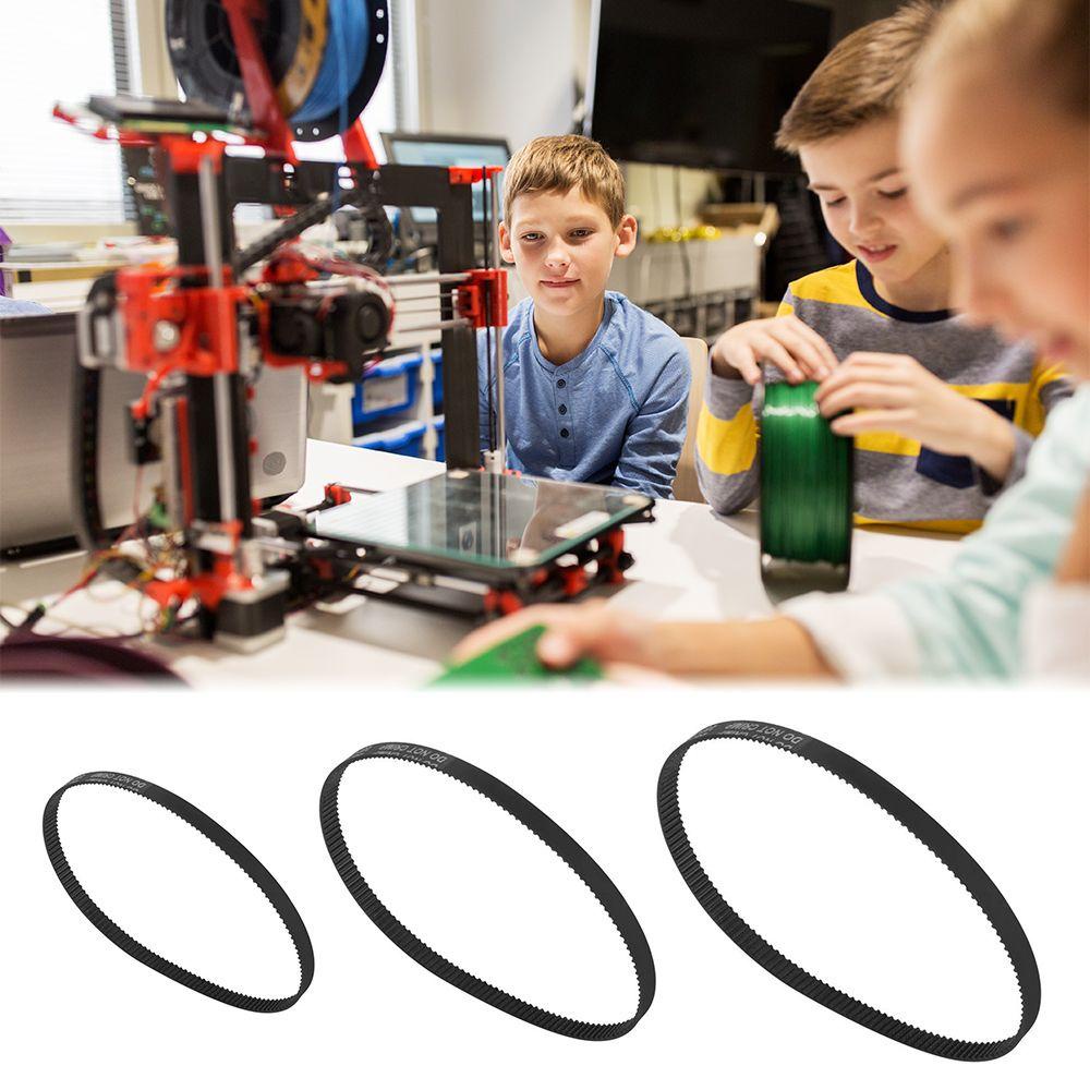 Preva 4PCS Timing Belt Replaceable 3D Printer Aksesoris Karet Closed Loop