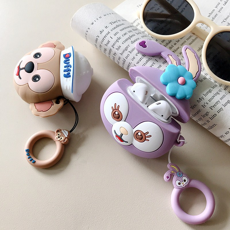 Soft Case Airpods 1 / 2 / Pro Apple Earphone Bluetooth Wireless Motif Duffy Bears Bahan Silikon