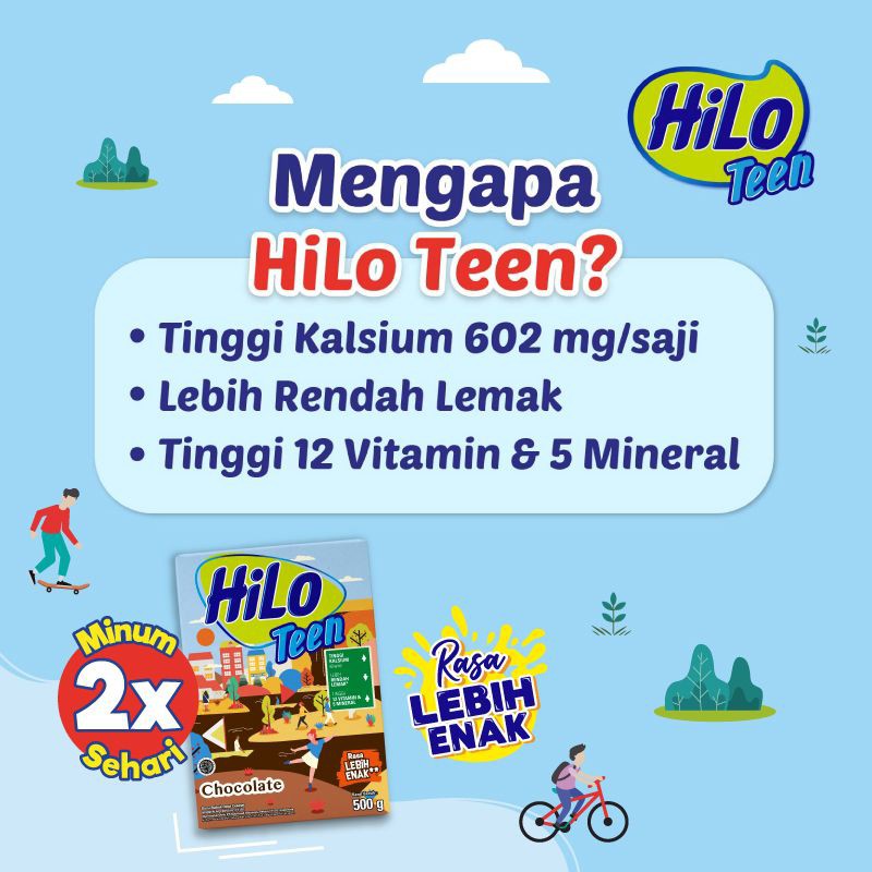 HiLo Teen Vanilla Caramel 750 gr HiLo Teen Chocolate 750 gr