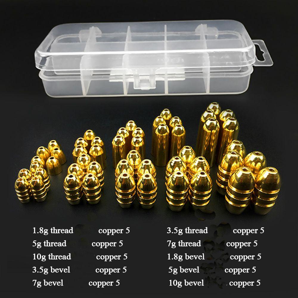 Timbal Pancing Tembaga Atas Jatuh Tajam Garis Pemberat Tambahan Sinker Sinker