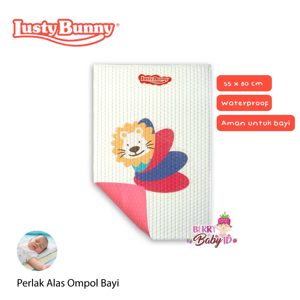 Lusty Bunny Perlak Bayi 55x80cm PK 1745 Alas Ganti popok Waterproof Berry Mart