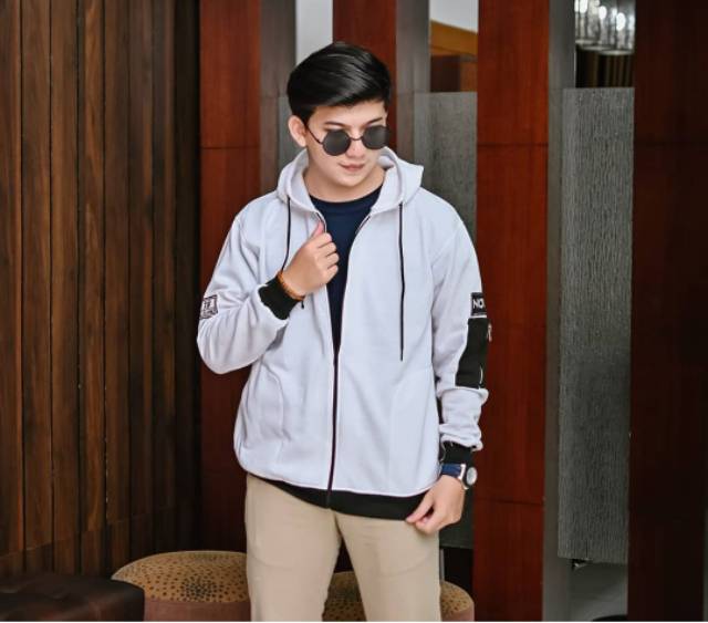 Sweater Hoodie  NOW ORI BOMBER ZIPER HOODIE fleece tebal - jaket pria