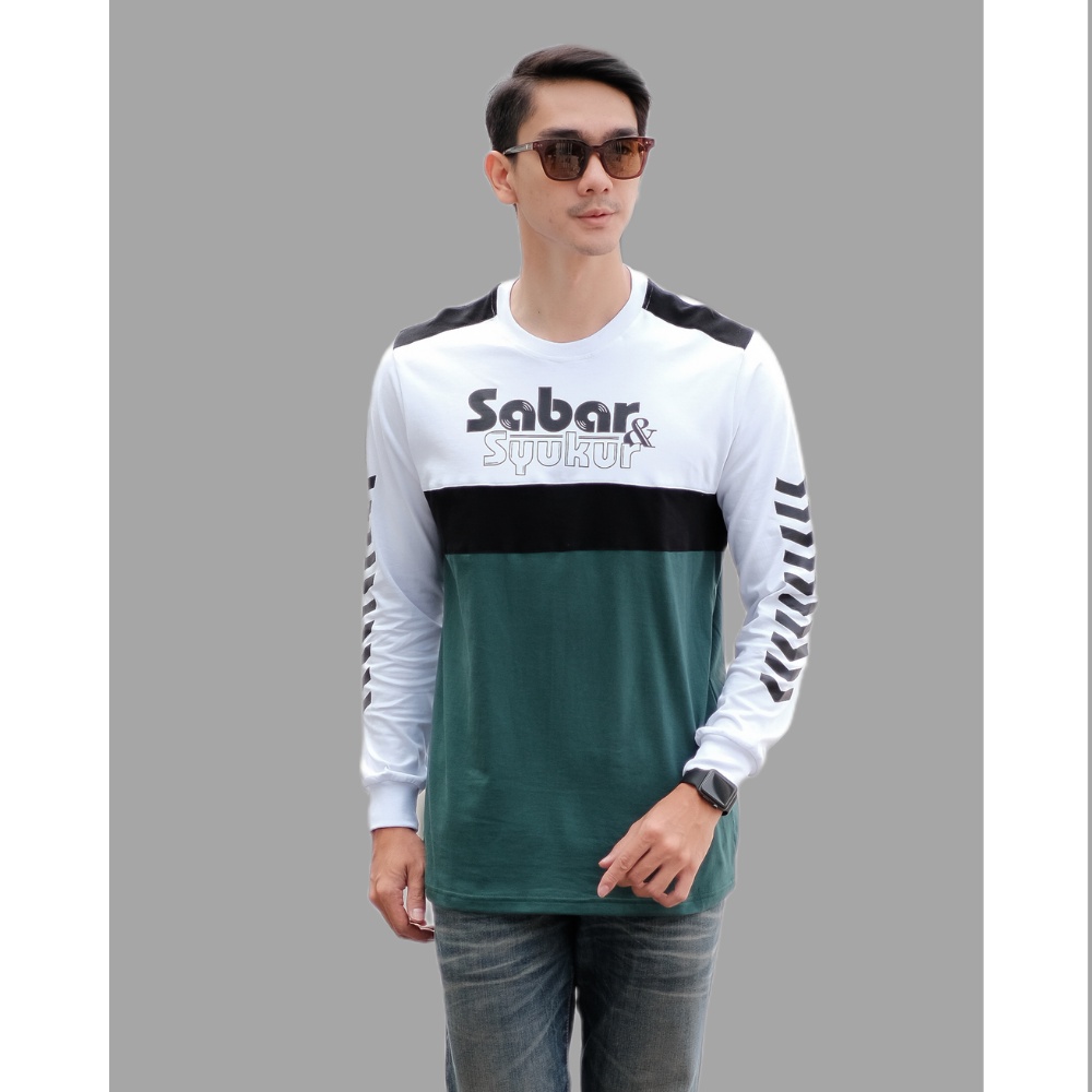 Premium Kaos Dakwah | Kaos Distro Islami | Baju Dakwah | Pakaian Pria | Kaos Sabar Syukur-3