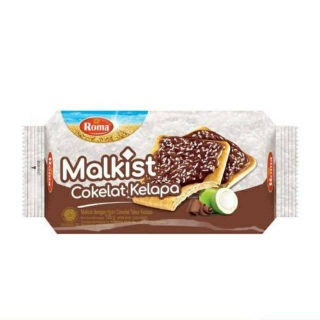 

Roma malkist cokelat kelapa 95gr