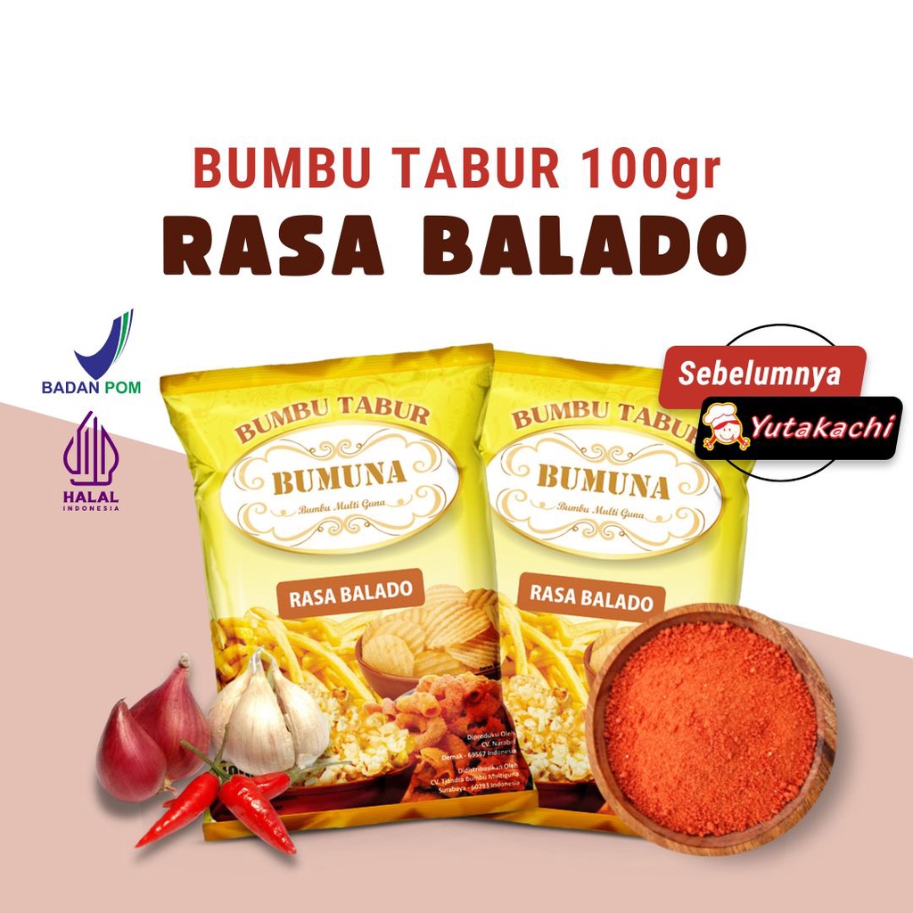 PAKET BUMBU TABUR CEMILAN 2 (BBQ + Jagung Bakar + Balado) BUMUNA Bumbu Tabur Premium