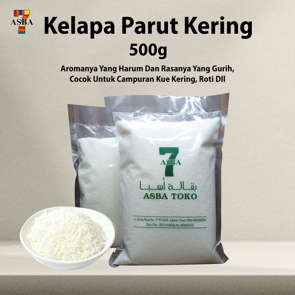 

ASBA KELAPA PARUT KERING 500GR