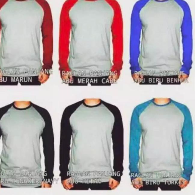 Murah banget Zqy Juan c19 _ Kaos Raglan Panjang Pria Dewasa| Raglan polos.L.XL.XXL_Kaos Raglan Jumbo