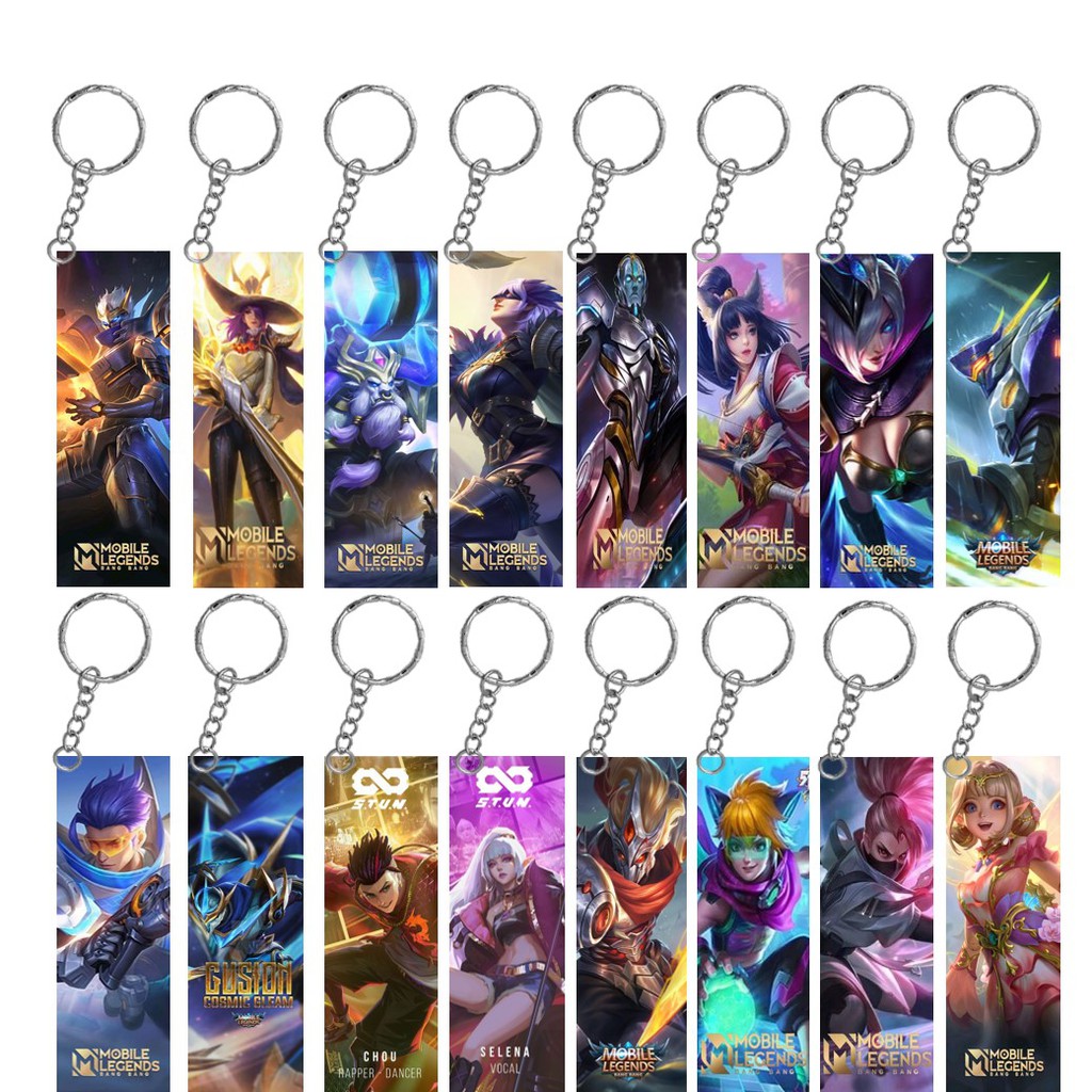Gantungan Kunci Mobile Legend Key Chain ML Skin