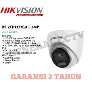 IP CAMERA HIKVISION COLORVU DS-2CD1327G0-L / IP CAMERA HIKVISION COLORVU 2MP