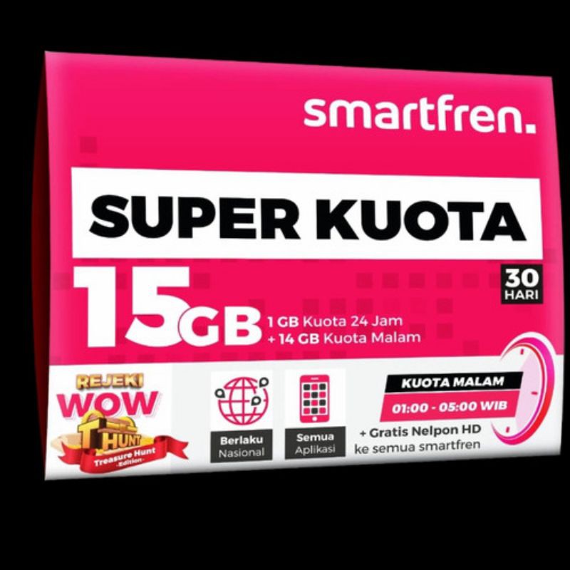 Perdana Smartfren Super Kuota 15Gb
