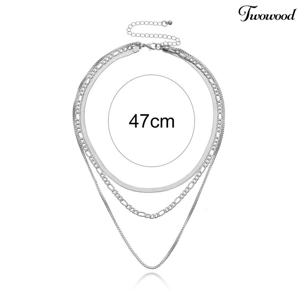 Kalung Choker Multilayer Gaya Punk Hip Hop Untuk Wanita