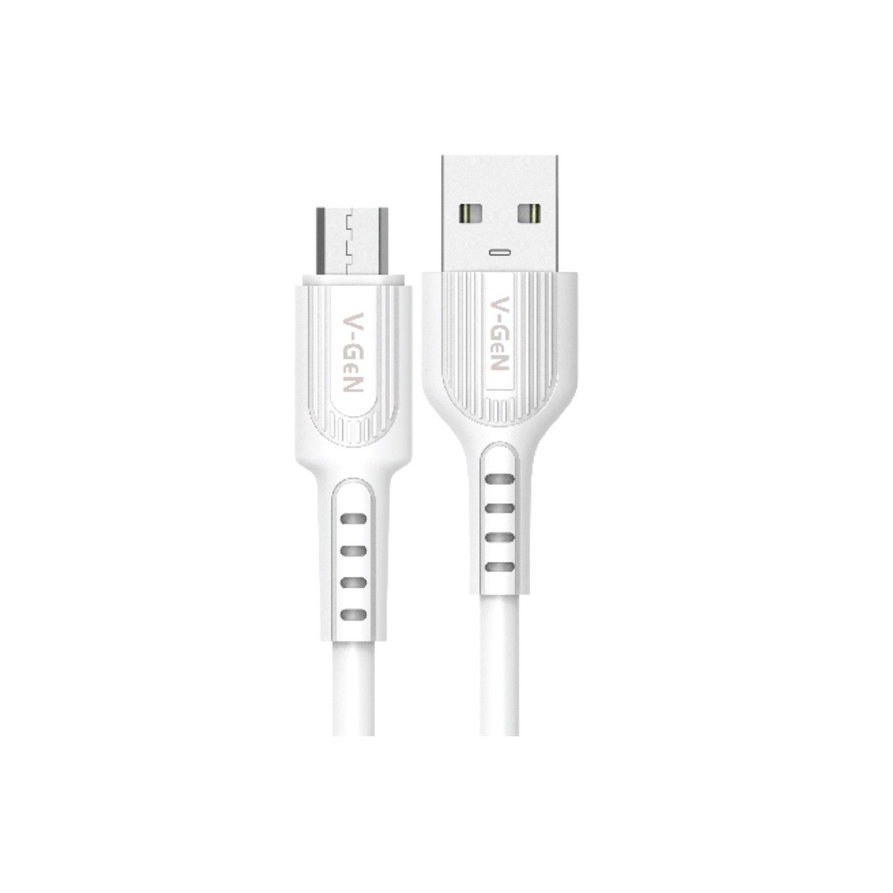 Kabel Data MicroUSB V-GeN VCB-21 3A Fast Charging Micro USB Bulat VGEN