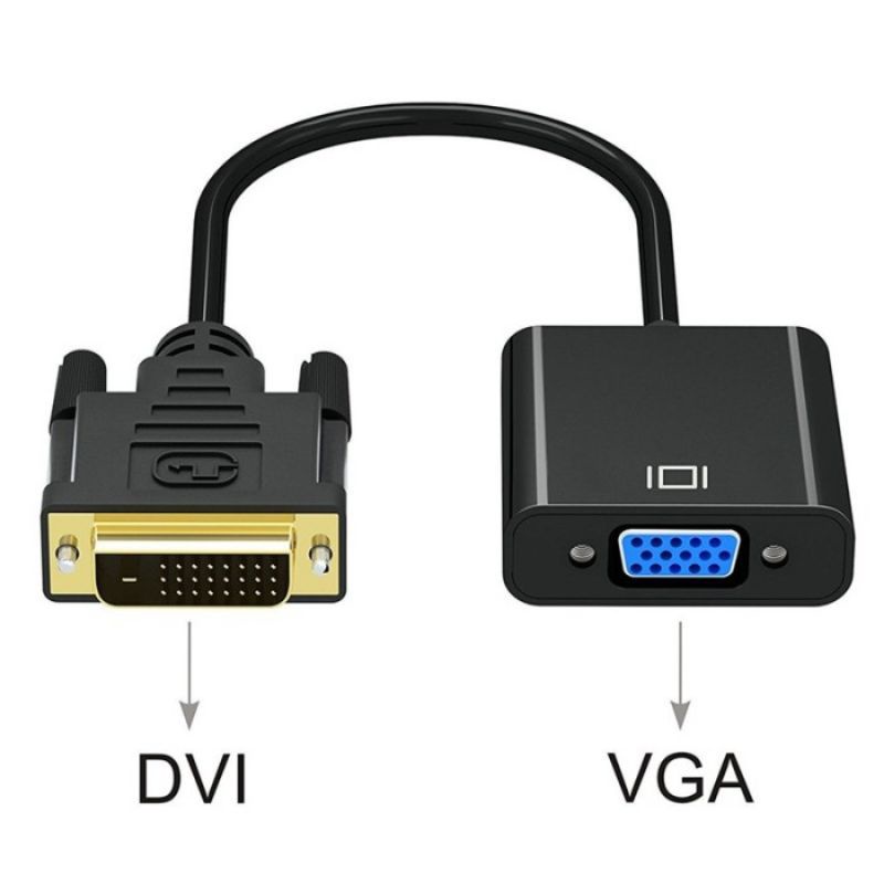 KABEL ADAPTER DVI-D To VGA 24 Pin + 1 Pin Murah Berkualitas