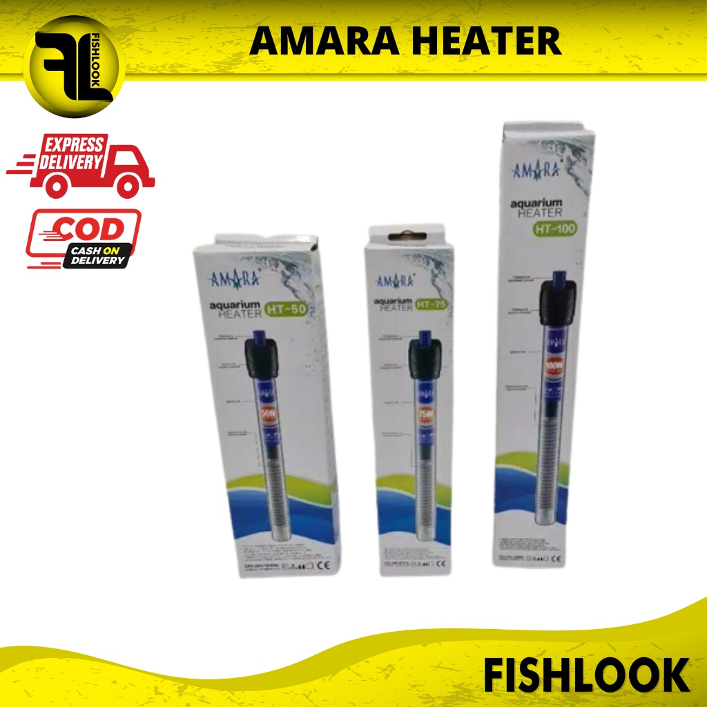 waterheater water heater aquarium Amara 50,75,100 Watt heater aquarium