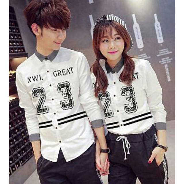 kemeja couple 23 (cn) baju pasangan