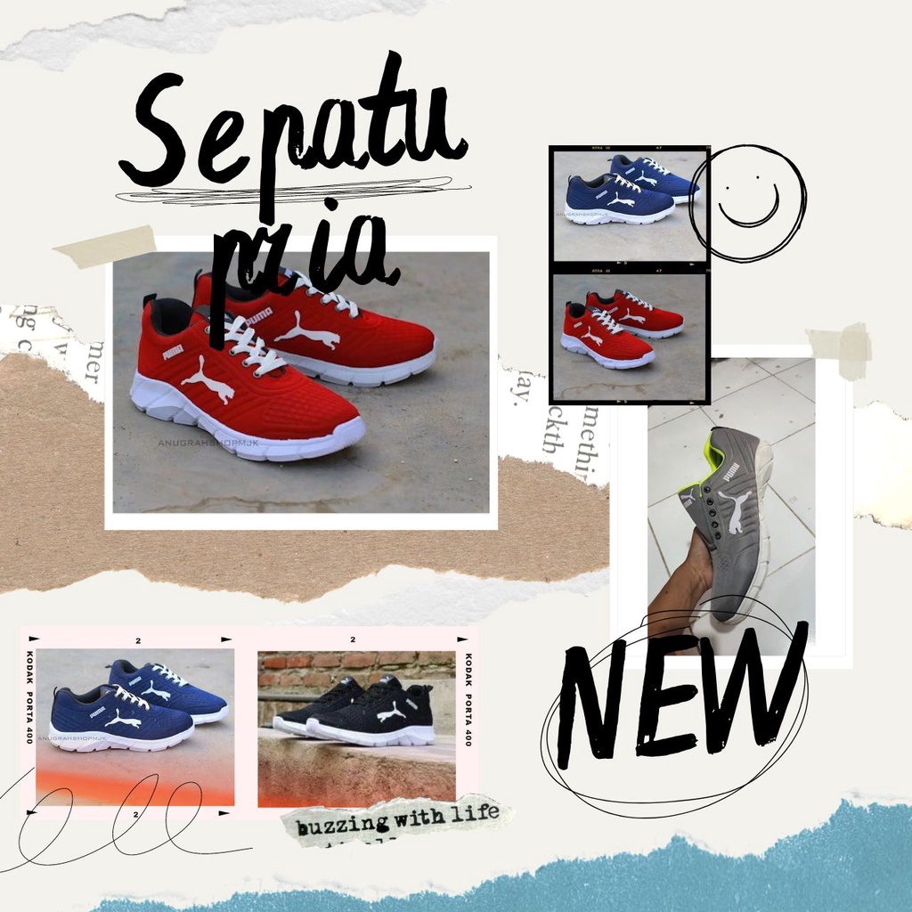 Sepatu puma Sepatu Olahraga Sport PUMA PRESS BG