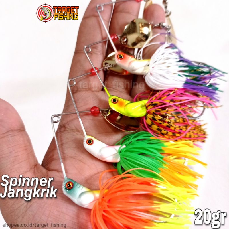 Spinner Bait Jangkrik 20gr - Spinner V Double Blade Umpan Casting Gabus Toman Kerandang