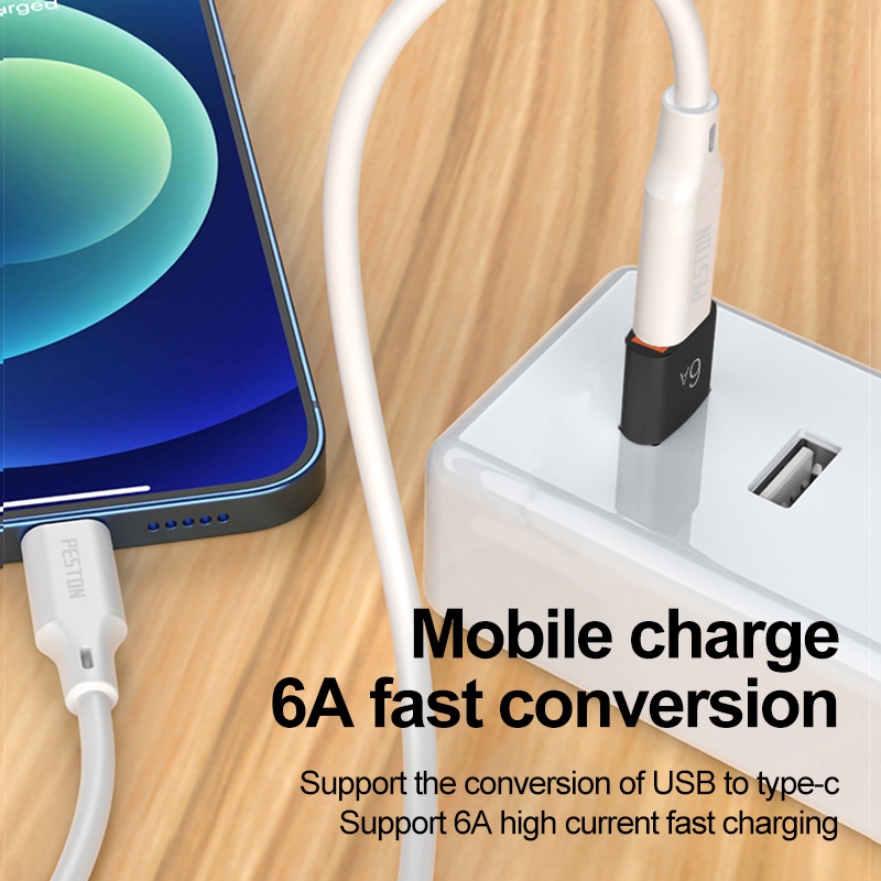 6a Adapter Konverter USB Ke USB Tipe-C OTG Untuk Laptop Macbook Samsung S20