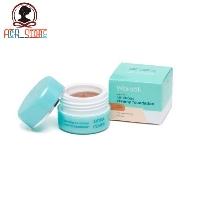 Wardah Everyday Lum Creamy Foundation Extra Cober 01 Sheer pink