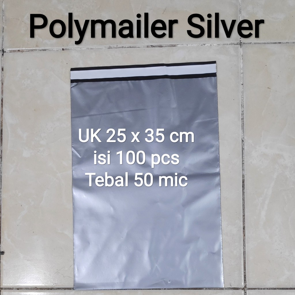 Plastik Polymailer UK 25x35 (100pcs), plastik Lem, plastik packing Lem, plastik bungkus paket