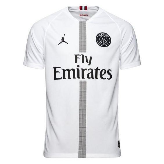 psg jordan jersey white