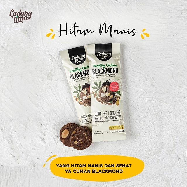 

Tr20Re Ladang Lima Blacmond Sachet Cookies | Snack Cemilan Diet Sehat Almond - Blackmond Ht51G