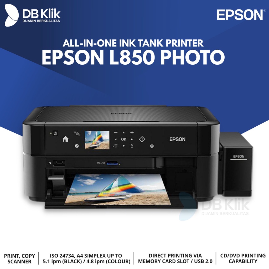 &quot;Printer EPSON L850 All in One Ink Tank With Memory Card Slot&quot;